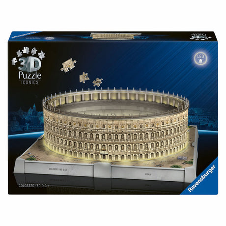 Ravensburger Puzzle 3D icónico Coliseo Roma - con luz - 291.