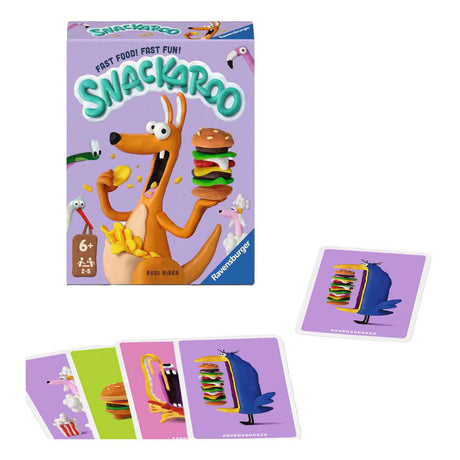 Ravensburger – juego de cartas snackaroo – velocidad y memoria