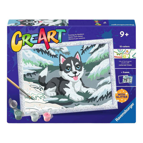 Ravensburger – creart: husky descarado – pintar por números