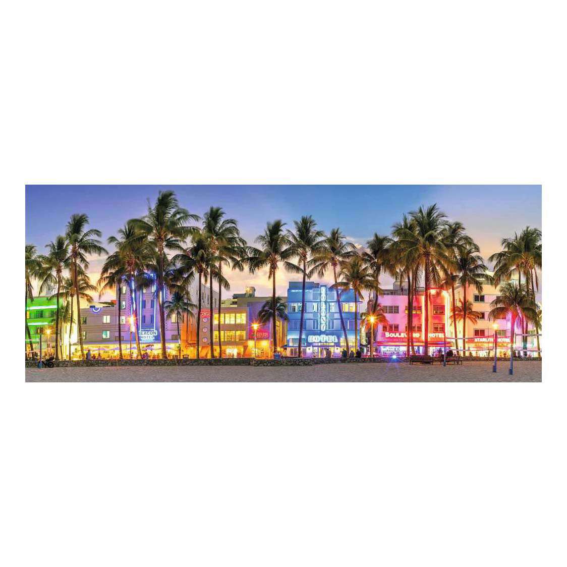 Ravensburger – Luces nocturnas en Ocean Drive – Puzzle – 1000 piezas