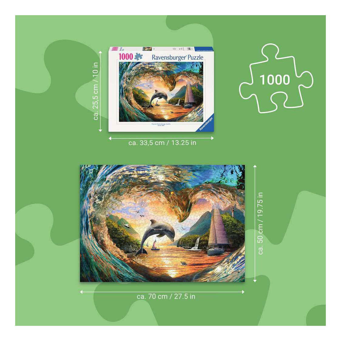 Ravensburger rompecabezas Sunset Splash - 1000 piezas.