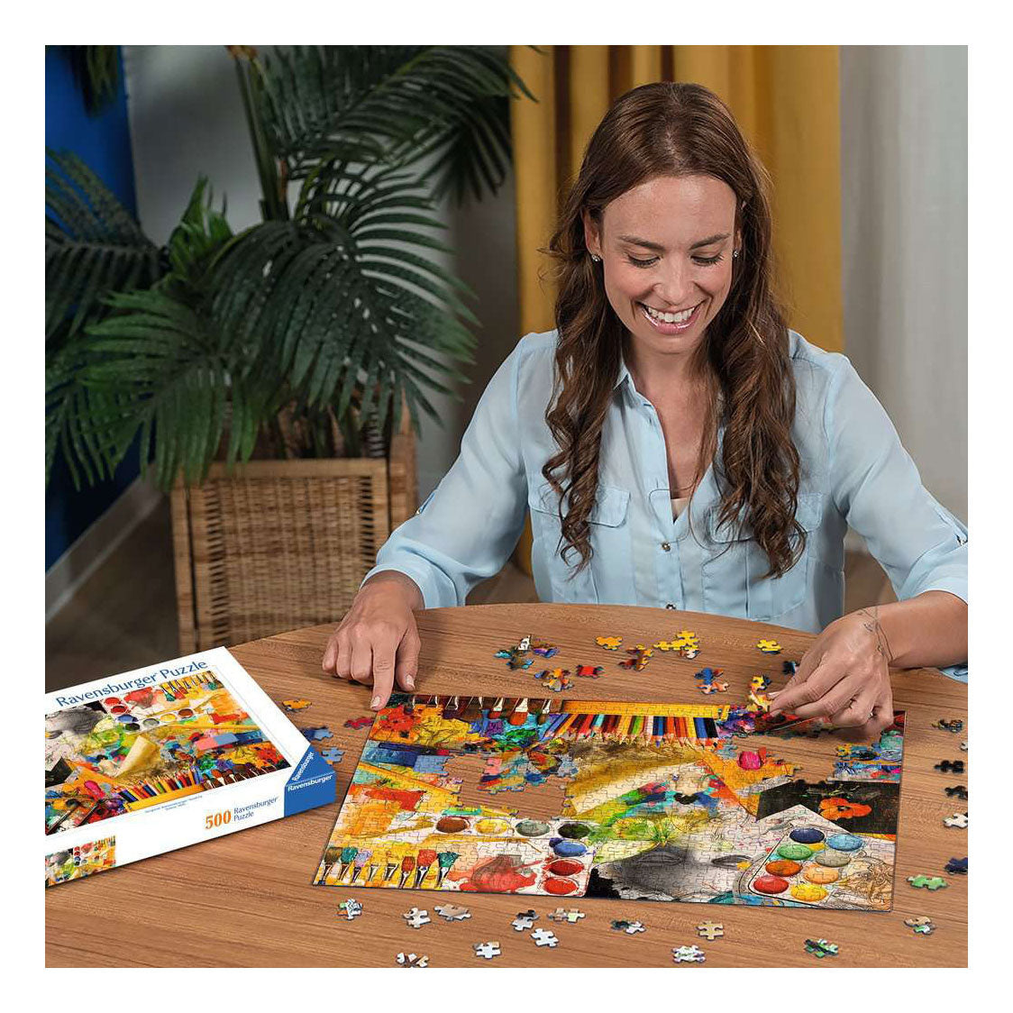 Ravensburger – estudio de arte – rompecabezas – 500 piezas