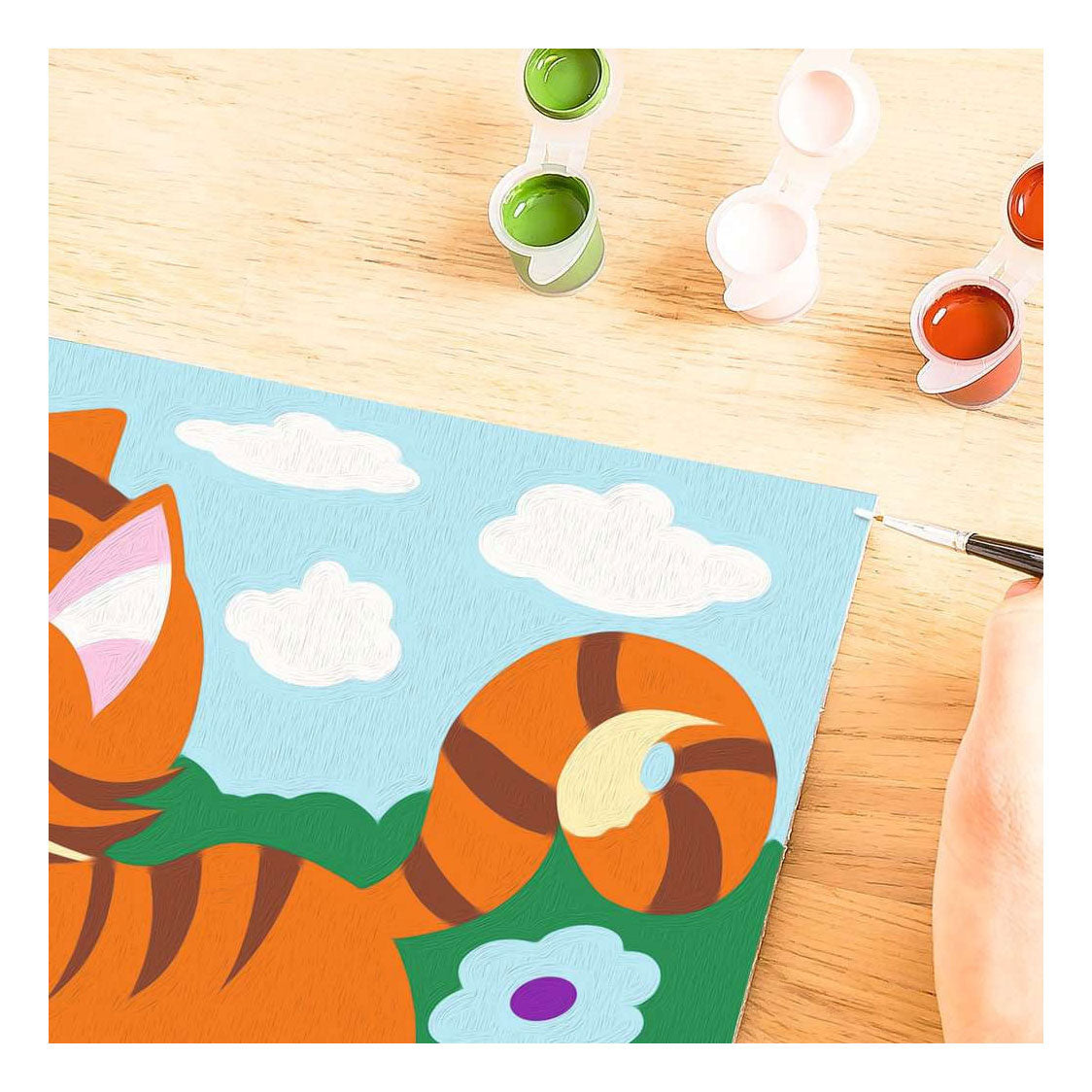 Ravensburger – creart: gato con mariposa – pintar por números