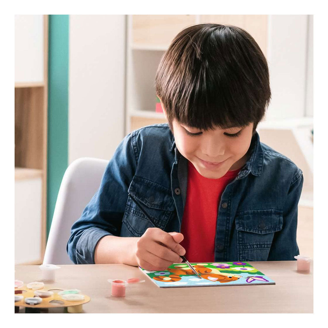 Ravensburger – creart: gato con mariposa – pintar por números