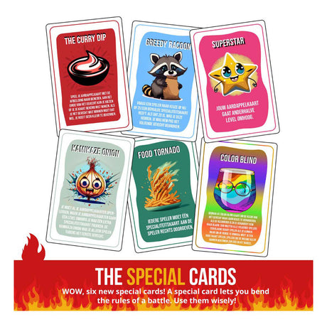 Juego de cartas patatas fritas edición quemada (inglés)