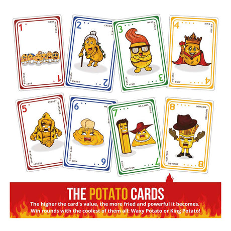 Juego de cartas patatas fritas edición quemada (inglés)