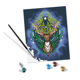 Ravensburger pixie cold: ciervo místico - pintar por números para adultos