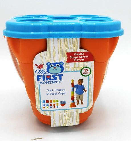 Playgo: vasos apilables y clasificador de formas en colores alegres
