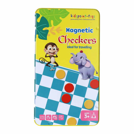 Introducción al juego de viaje magnético en damas enlatadas.