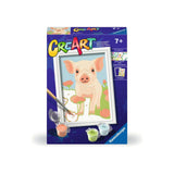 Ravensburger creart pintura por números - cerdo