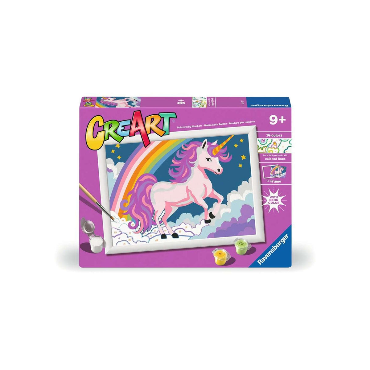 Ravensburger creart pintura por números - unicornio
