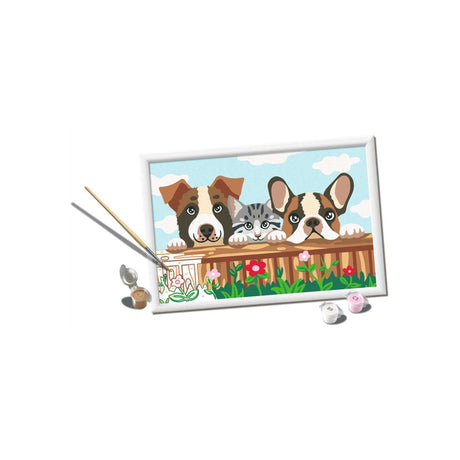 Ravensburger creart - perros y gatos - pintar por números a partir de 11 años