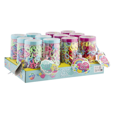 Perlas Moxy en tarro clickbeads