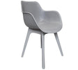 Silla de jardín Sens Jasper plástico gris oscuro