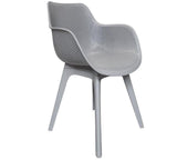 Silla de jardín Sens Jasper plástico gris oscuro