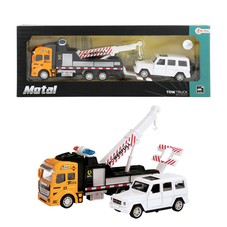 Toi-toys toi juguetes grúa tirar hacia atrás y coche