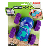 El coche de fricción Vehicool se voltea