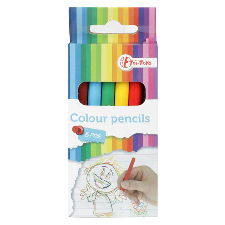Lápices de colores Toi-toys, 6 uds.