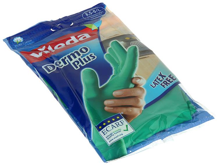 Vileda 1046053 - guantes dermoplus l | 12 piezas