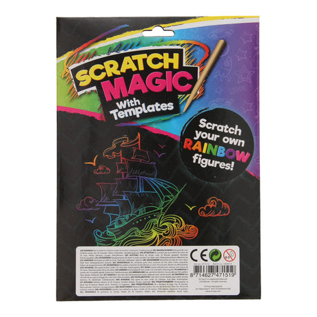Toi-toys set para rascar figuras arcoiris