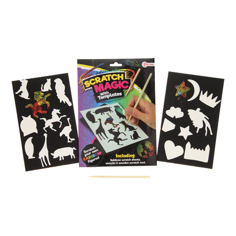 Toi-toys set para rascar figuras arcoiris