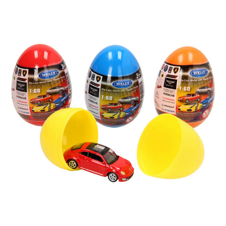 Coche Welly en huevo sorpresa.