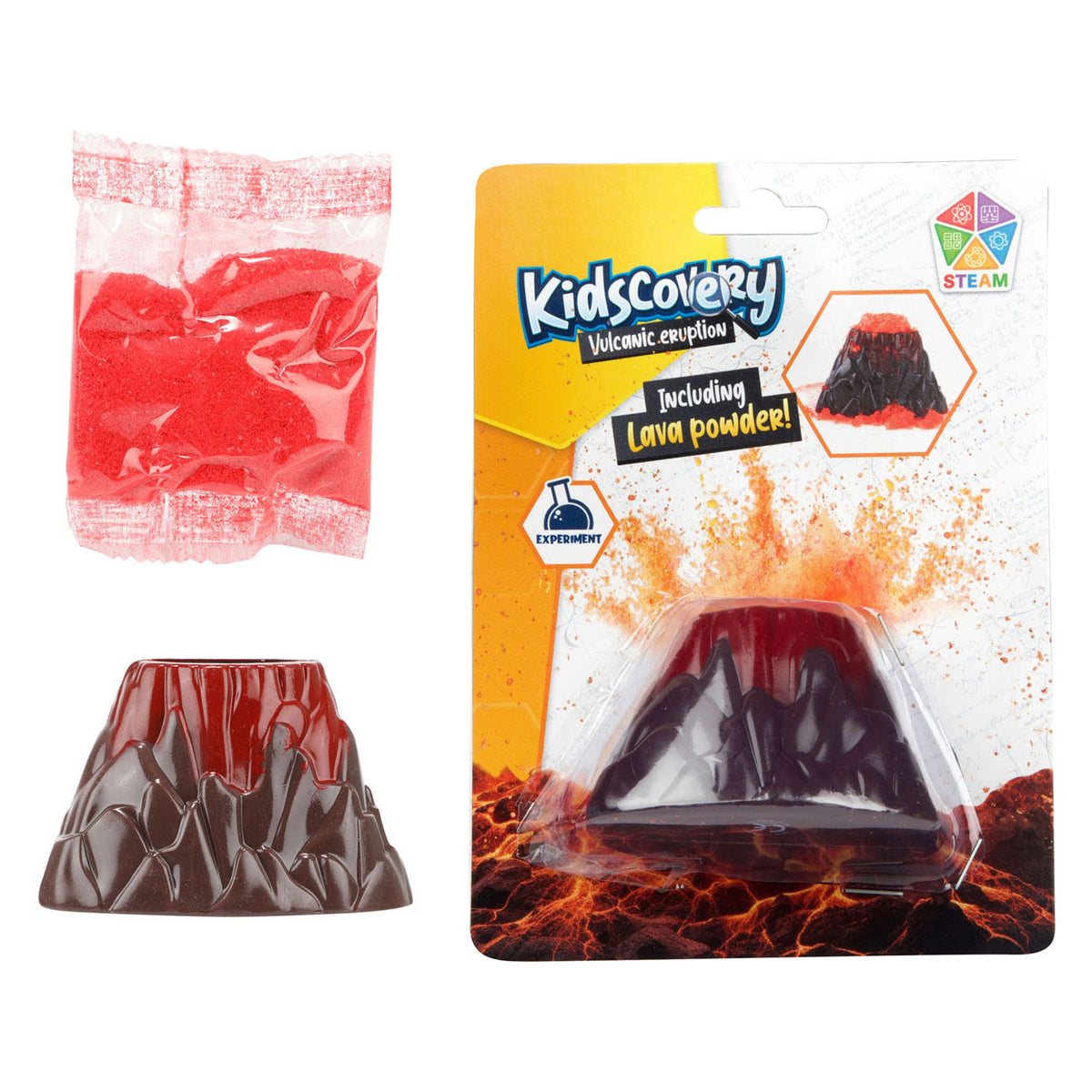 Explora la erupción volcánica para niños