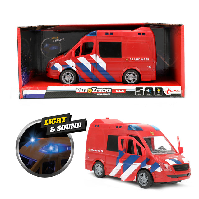Camión de bomberos Toi-toys con luz y sonido.