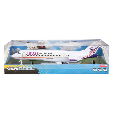 Toi-toys vehicool avión de pasajeros fricción