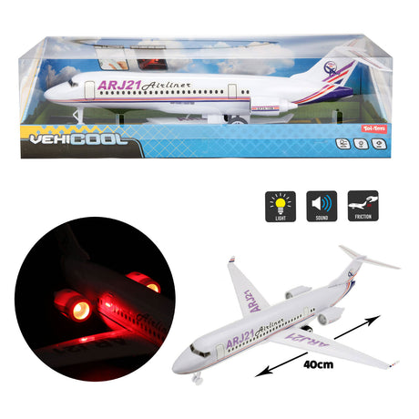 Toi-toys vehicool avión de pasajeros fricción