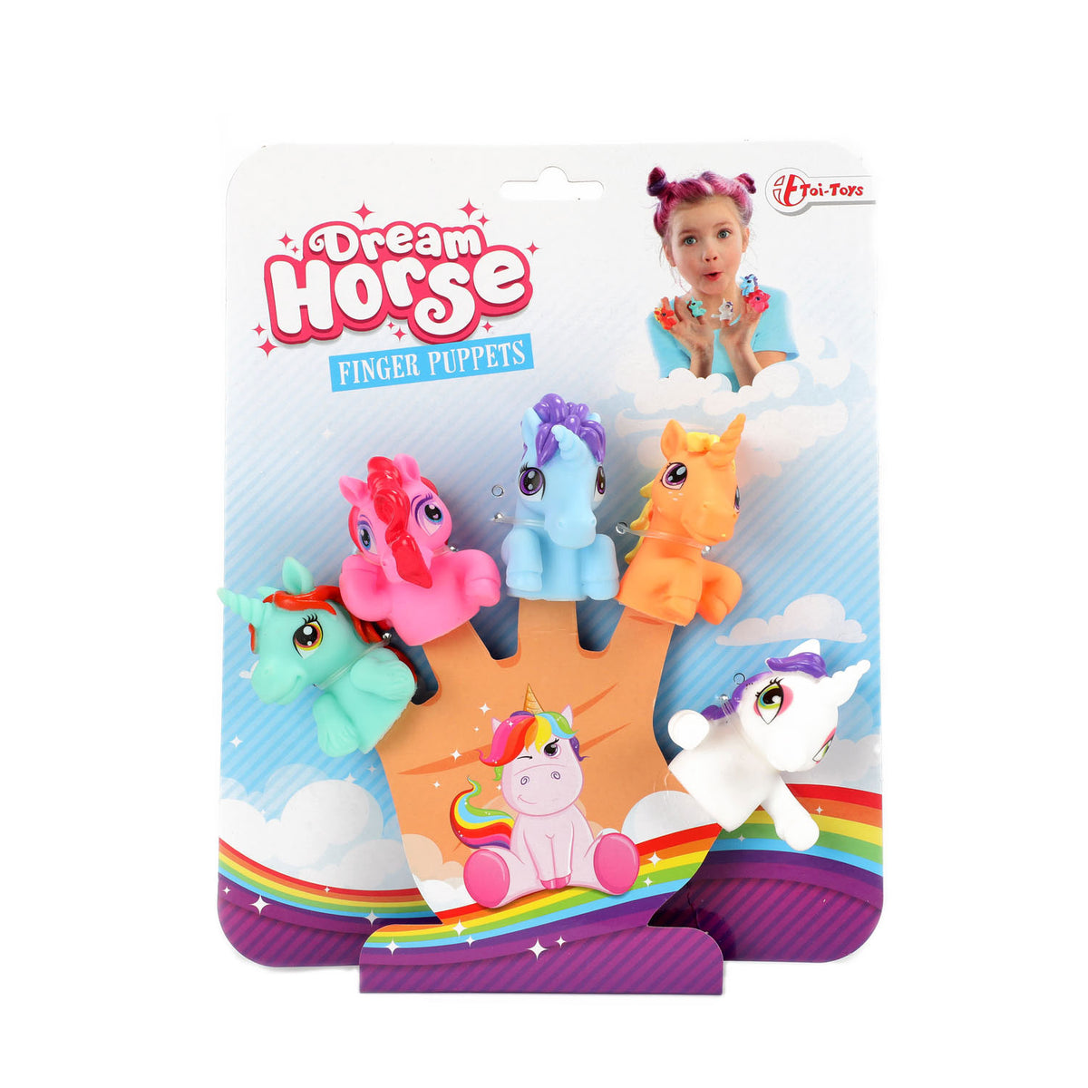 Toi-toys marionetas de dedo unicornio, 5 uds.