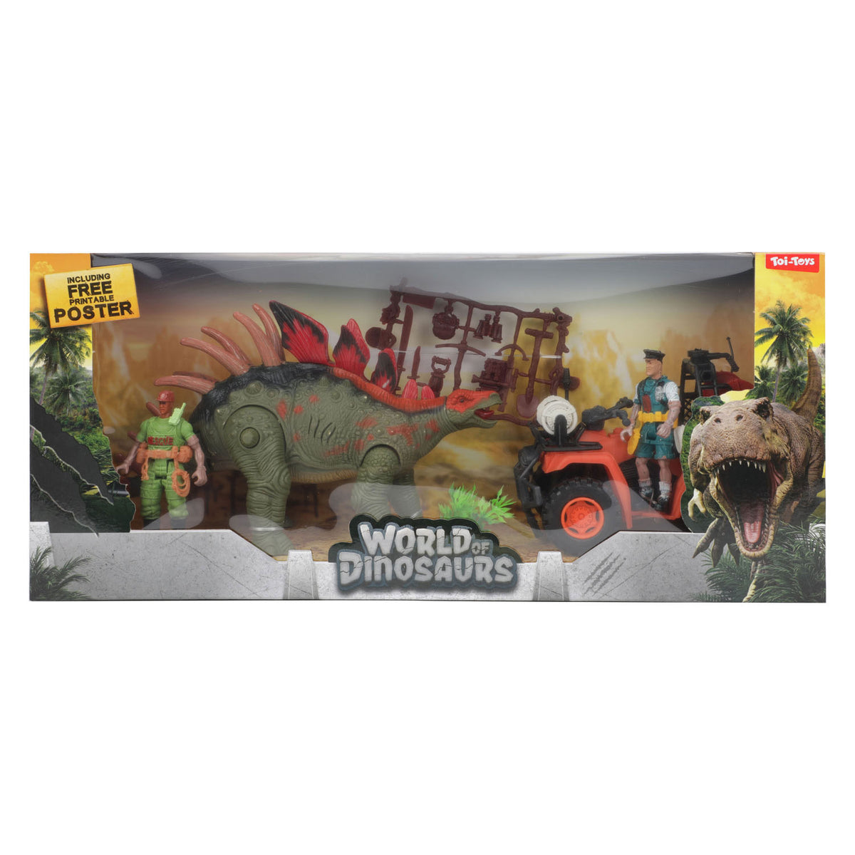 World of Dinosaur's Play Set Quad con Dino