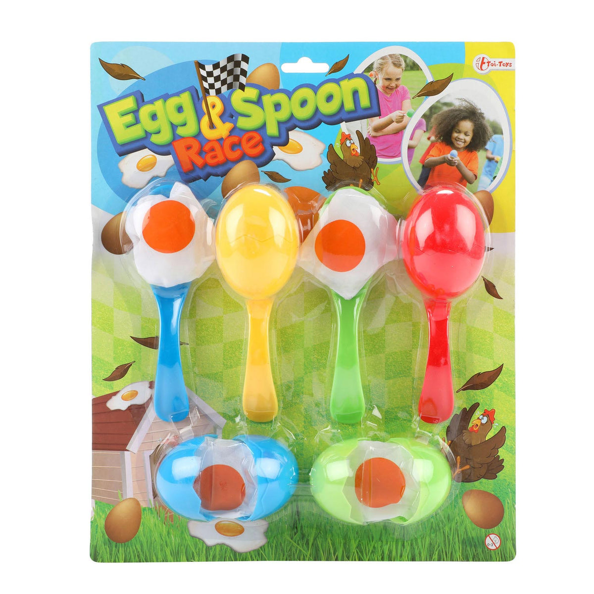 Toi-toys juego de relevos huevos