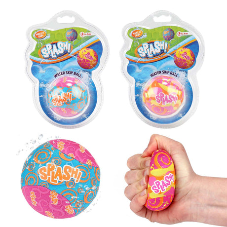 Toi-toys pelota saltarina de agua splash poliéster rosa azul