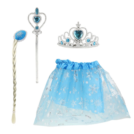 Toi-toys princesa de hielo con tutú, tiara y bastón de princesa