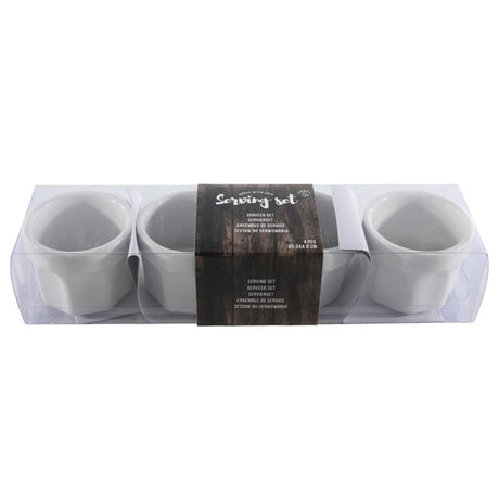 Juego de servir Food for fun con 4 platos de porcelana ø5,5x4,6cm