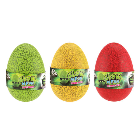 Toi-toys brillan en la oscuridad huevo sorpresa de dinosaurio