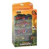 Toi-toys world of dinosaurios dino coche con retroceso, 4 piezas.