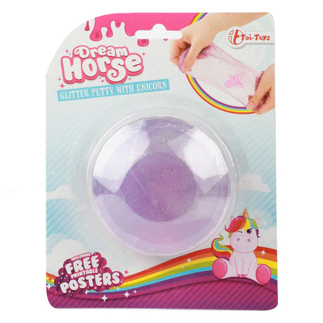 Masilla de purpurina Dream Horse con unicornio