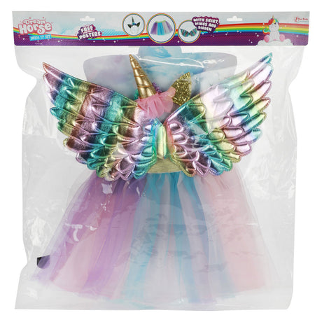 Disfraz de caballo de ensueño, conjunto de unicornio con alas.