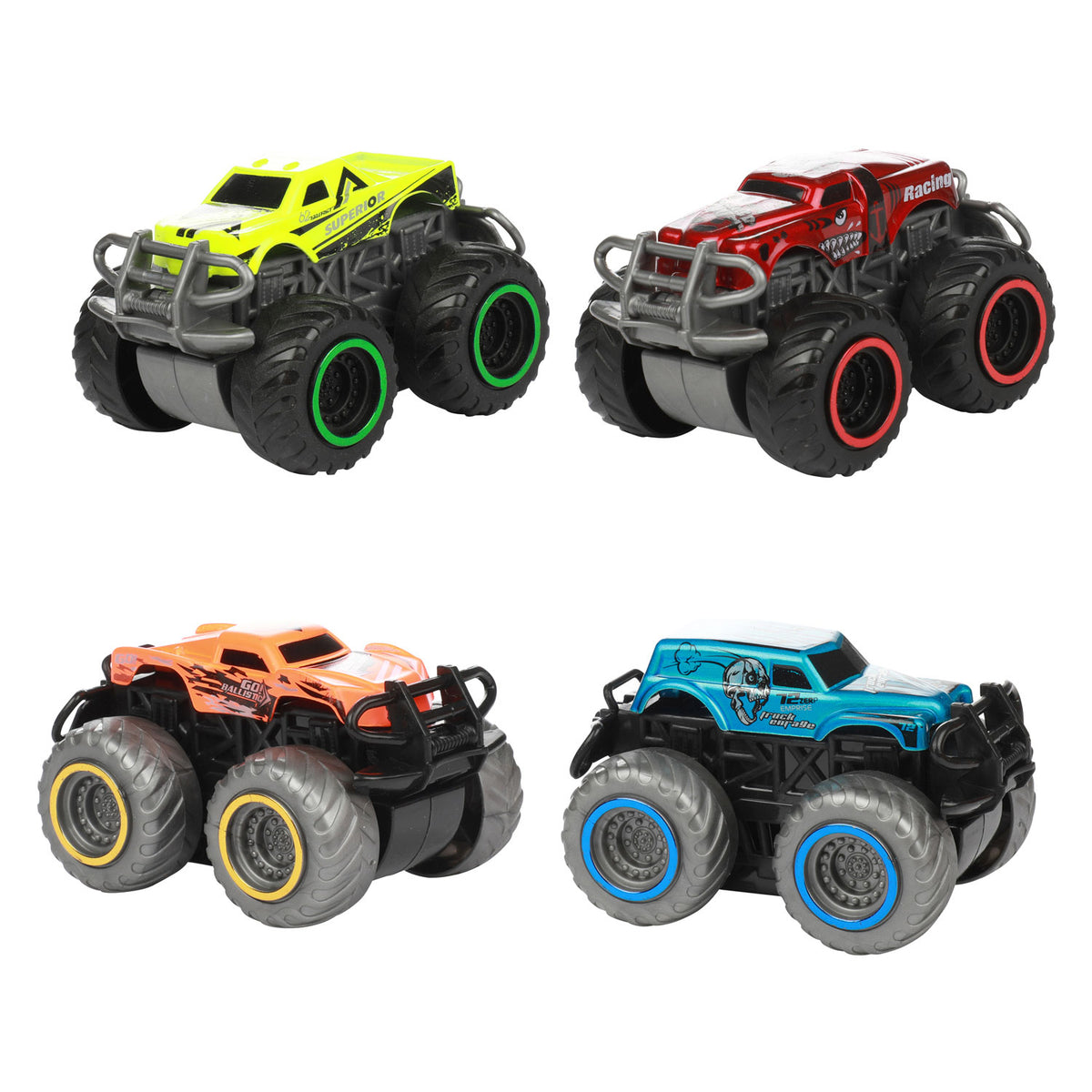 Toi-toys vehicool monster trucks con tirador