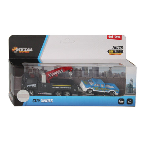 Toi-toys toi toys grúa prefabricada con coche