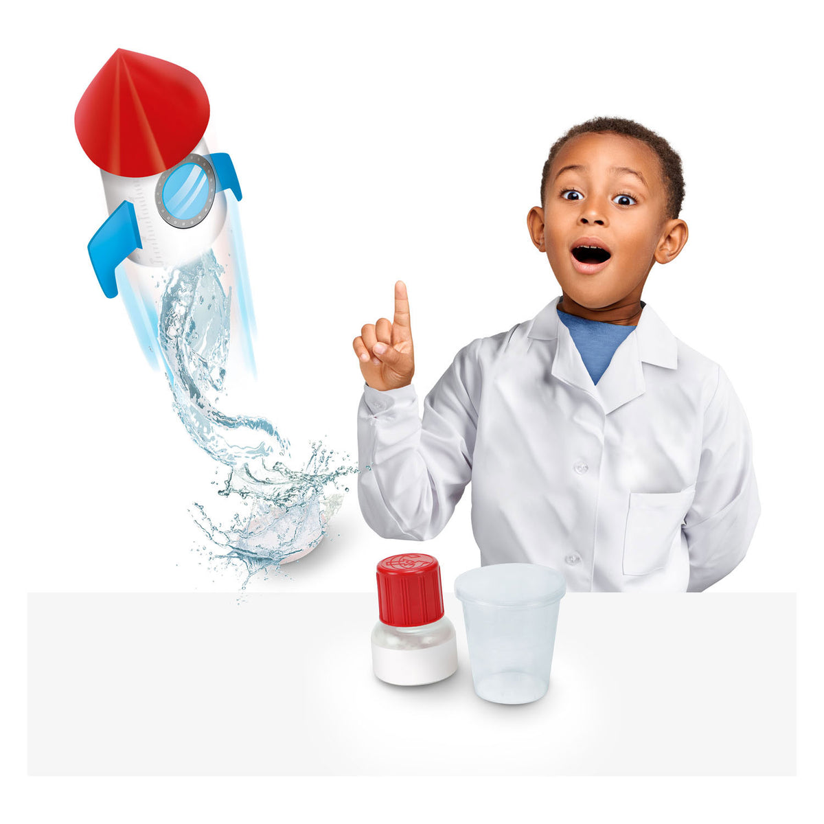 Experimento de cubierta infantil - set de cohetes
