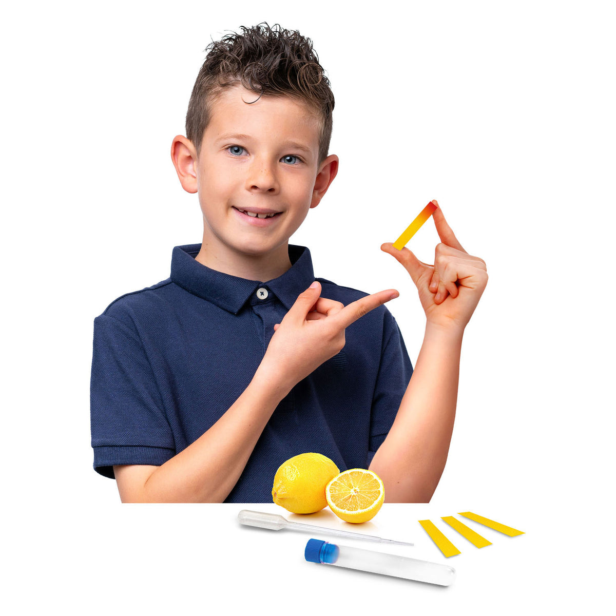 Valor de pH de la ciencia de la cubierta infantil