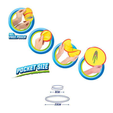Toi-toys toi toys frisbee plegable de aire 'bolsillo' + estuche