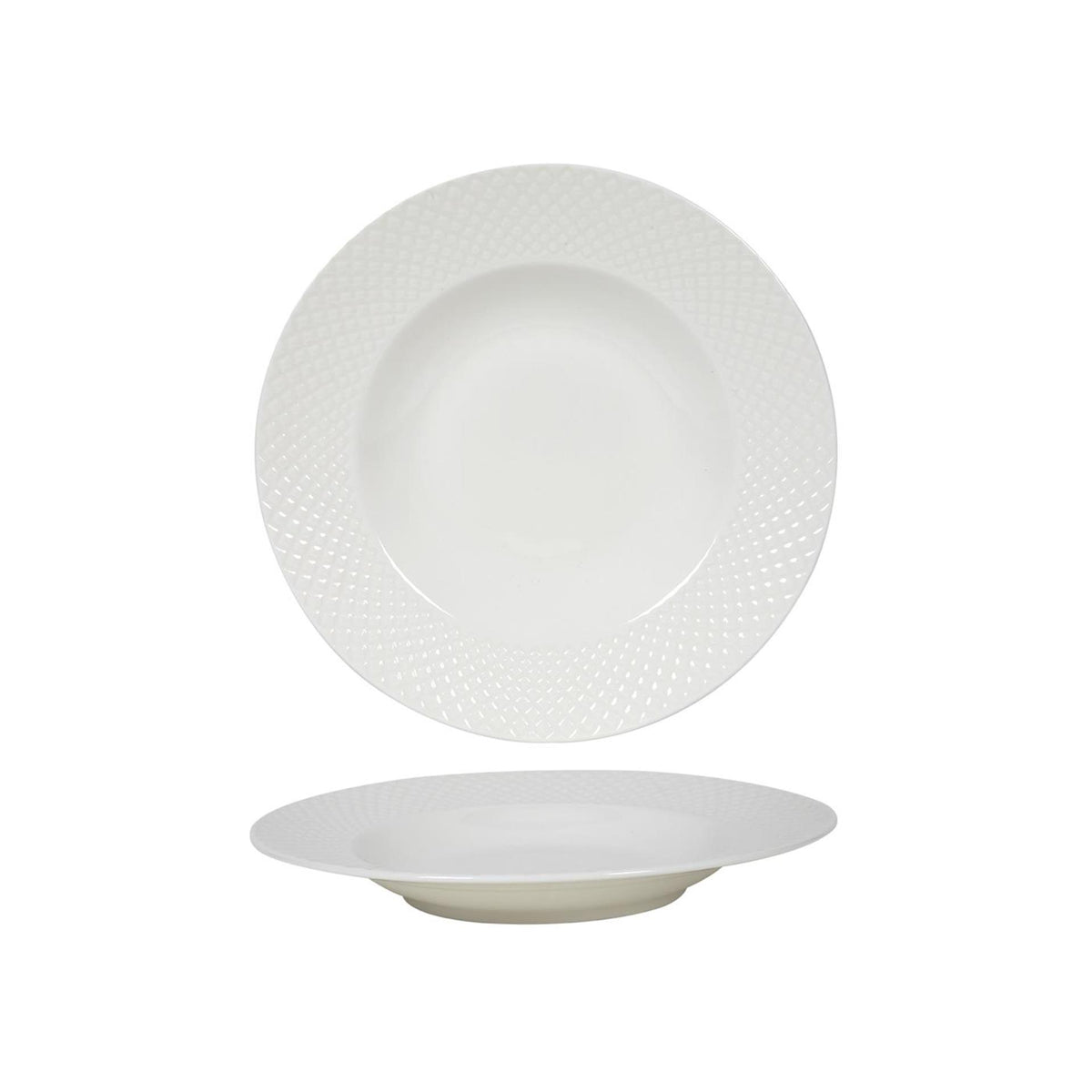 Plato hondo diamante ø22,2cm caja de 6 piezas