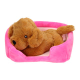 Toi toys bv 4x perro o gato de peluche en una cesta de peluche
