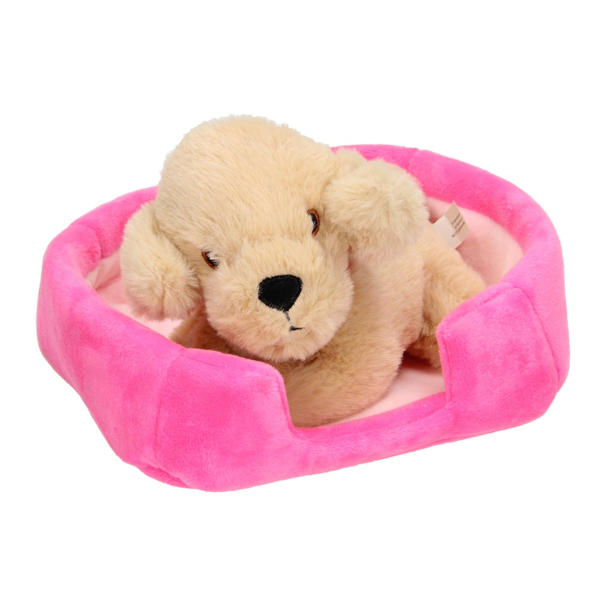 Toi toys bv 4x perro o gato de peluche en una cesta de peluche