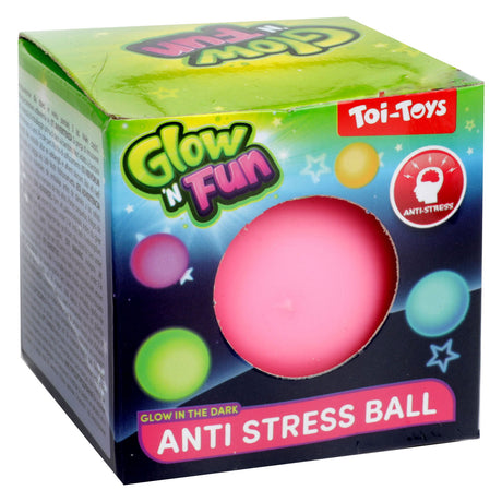 Toi-toys Glow n Fun Pelota antiestrés que brilla en la oscuridad