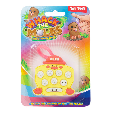 Juego de memoria Toi-toys atrapando topos en un llavero